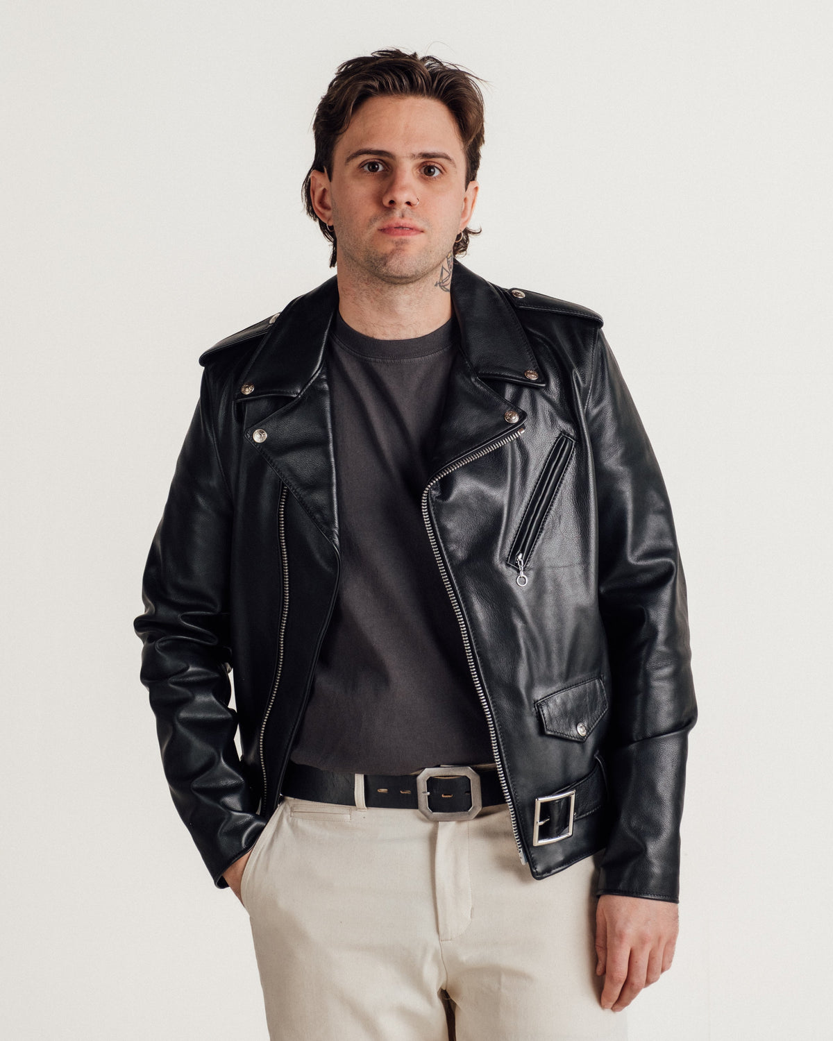 626 Schott N.Y.C. Lightweight Fitted Perfecto® Motorcycle Jacket