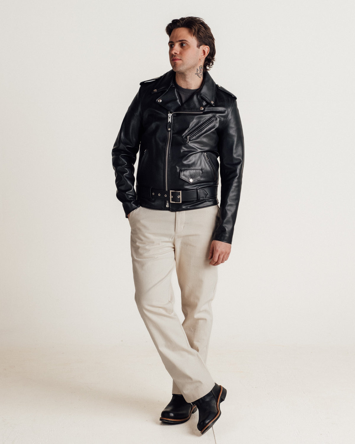 626 Schott N.Y.C. Lightweight Fitted Perfecto® Motorcycle Jacket