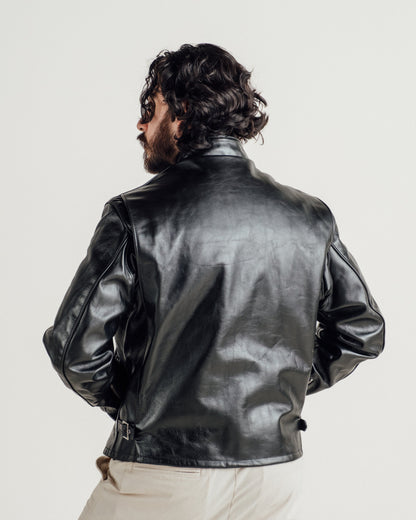 641HH Schott N.Y.C. Classic Horsehide Cafe Racer Motorcycle Jacket