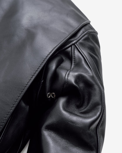641 Schott N.Y.C. Classic Steerhide Cafe Racer Motorcycle Jacket