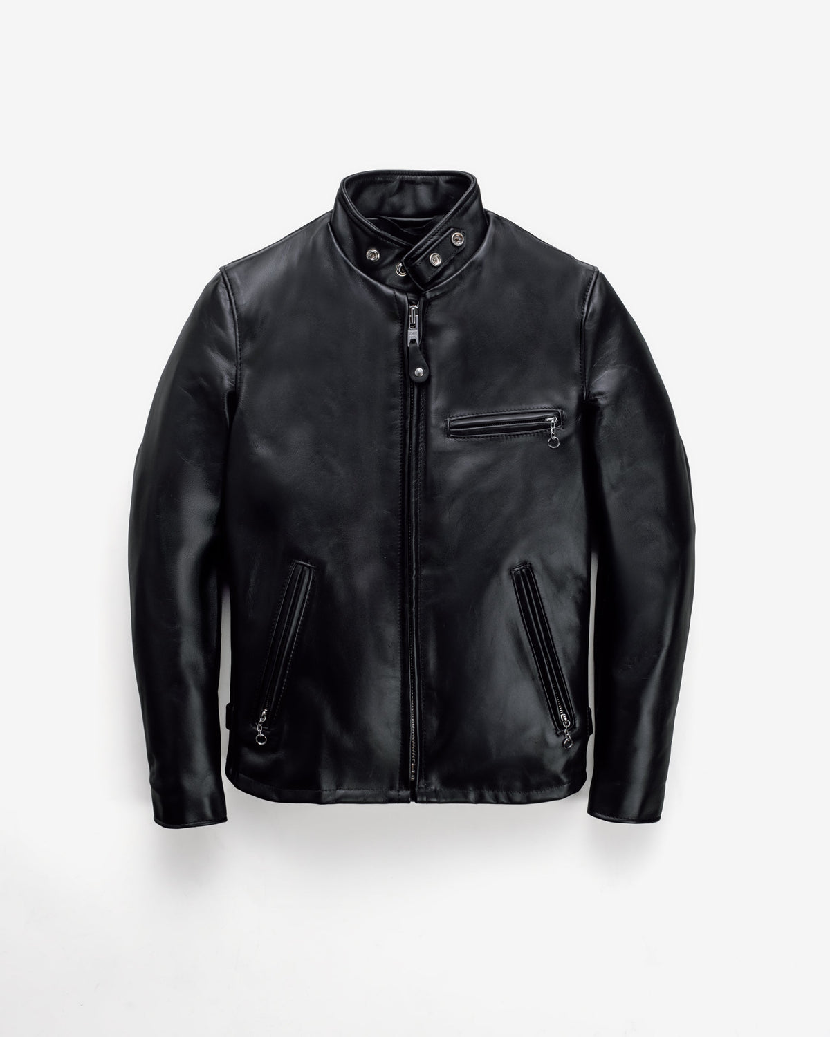 641 Schott N.Y.C. Classic Steerhide Cafe Racer Motorcycle Jacket