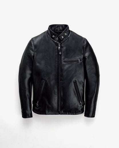 641 Schott N.Y.C. Classic Steerhide Cafe Racer Motorcycle Jacket