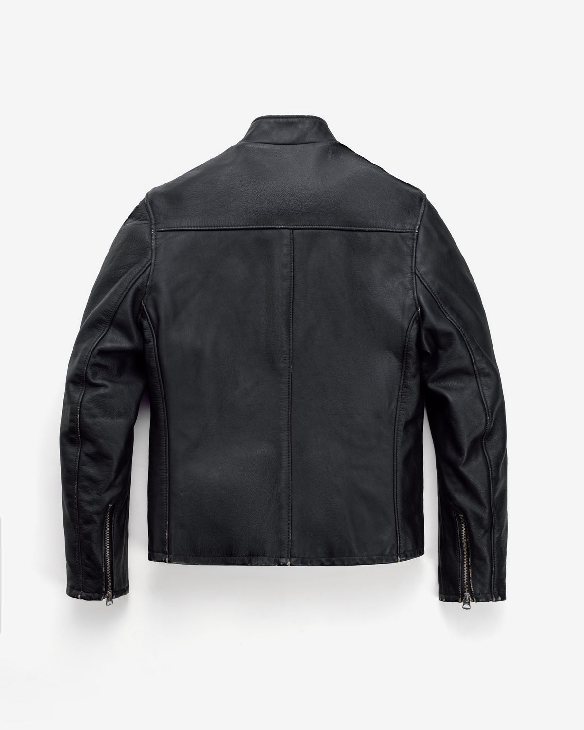 654VN Schott N.Y.C. Vintaged Slim Cowhide Cafe Racer Motorcycle Jacket