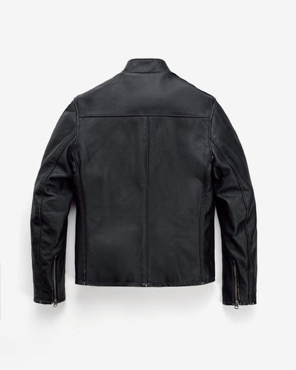 654VN Schott N.Y.C. Vintaged Slim Cowhide Cafe Racer Motorcycle Jacket