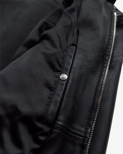 654VN Schott N.Y.C. Vintaged Slim Cowhide Cafe Racer Motorcycle Jacket