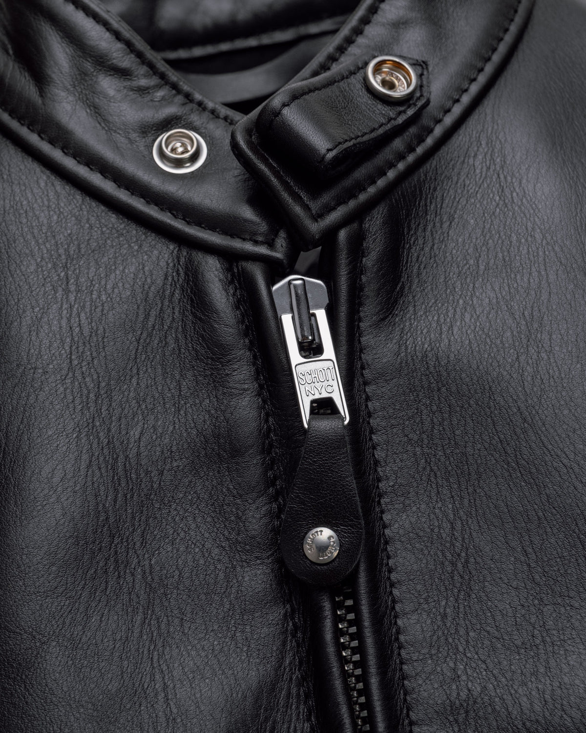 654 Schott N.Y.C. Slim Cowhide Cafe Racer Motorcycle Jacket