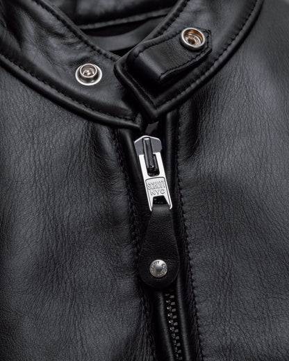 654 Schott N.Y.C. Slim Cowhide Cafe Racer Motorcycle Jacket