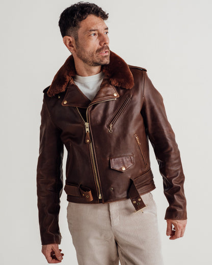 P656H Perfecto® Brand Horween Soft Horsehide Perfecto® Jacket With Detachable Collar