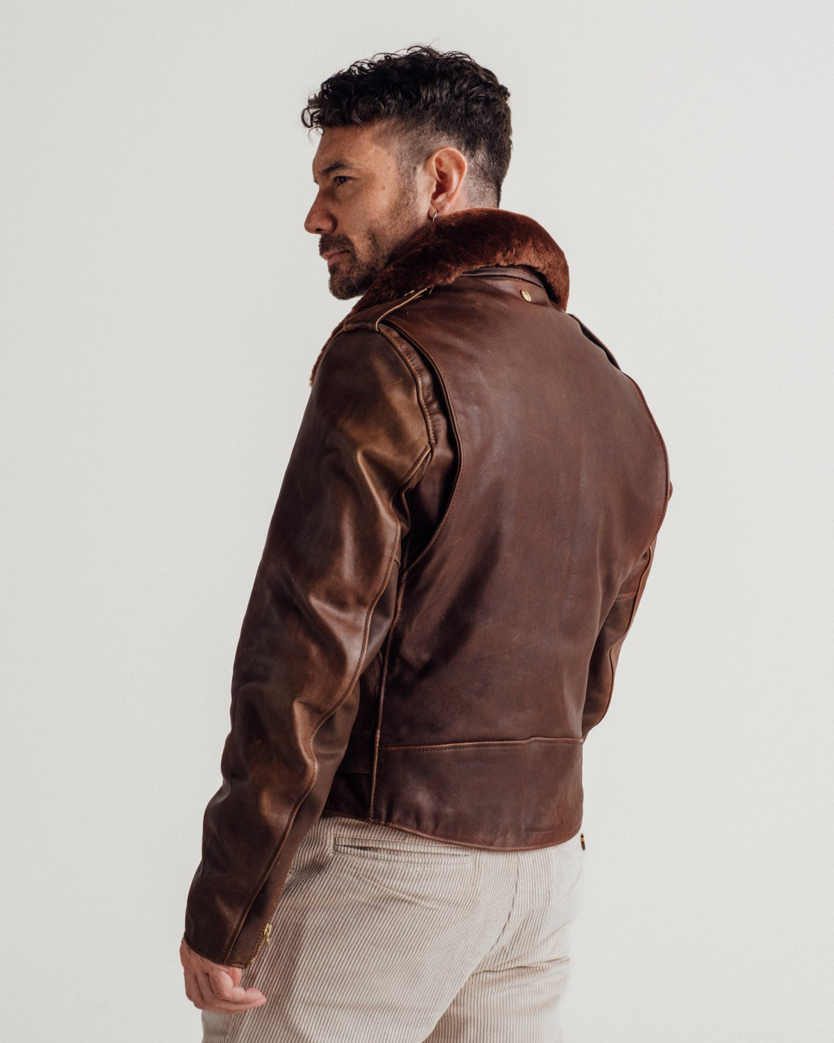 P656H Perfecto® Brand Horween Soft Horsehide Perfecto® Jacket With Detachable Collar
