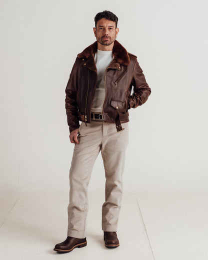 P656H Perfecto® Brand Horween Soft Horsehide Perfecto® Jacket With Detachable Collar