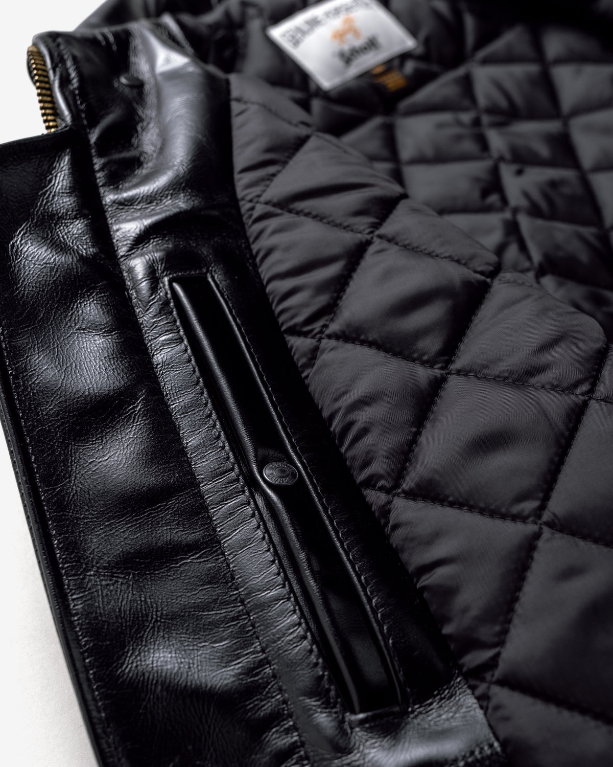 689H Schott N.Y.C. Classic Horsehide Split Collar Motorcycle Jacket