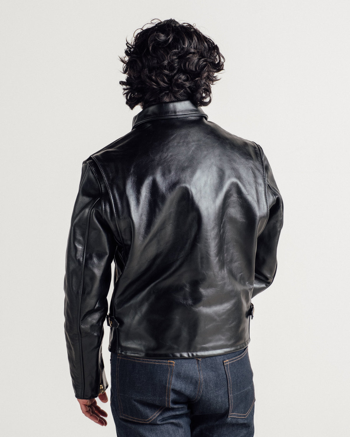 689H Schott N.Y.C. Classic Horsehide Split Collar Motorcycle Jacket