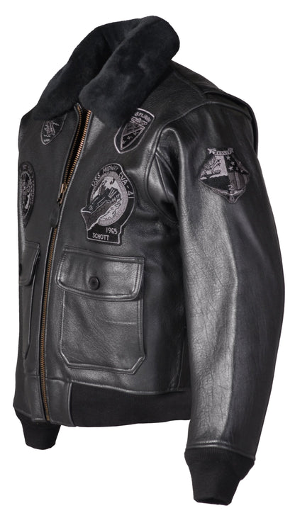 G1TG Schott N.Y.C. G-1 Wings of Gold Leather Bomber Jacket