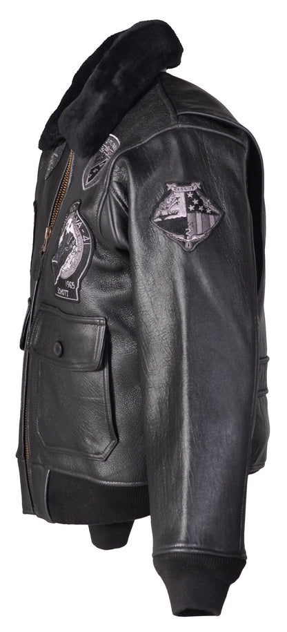 G1TG Schott N.Y.C. G-1 Wings of Gold Leather Bomber Jacket