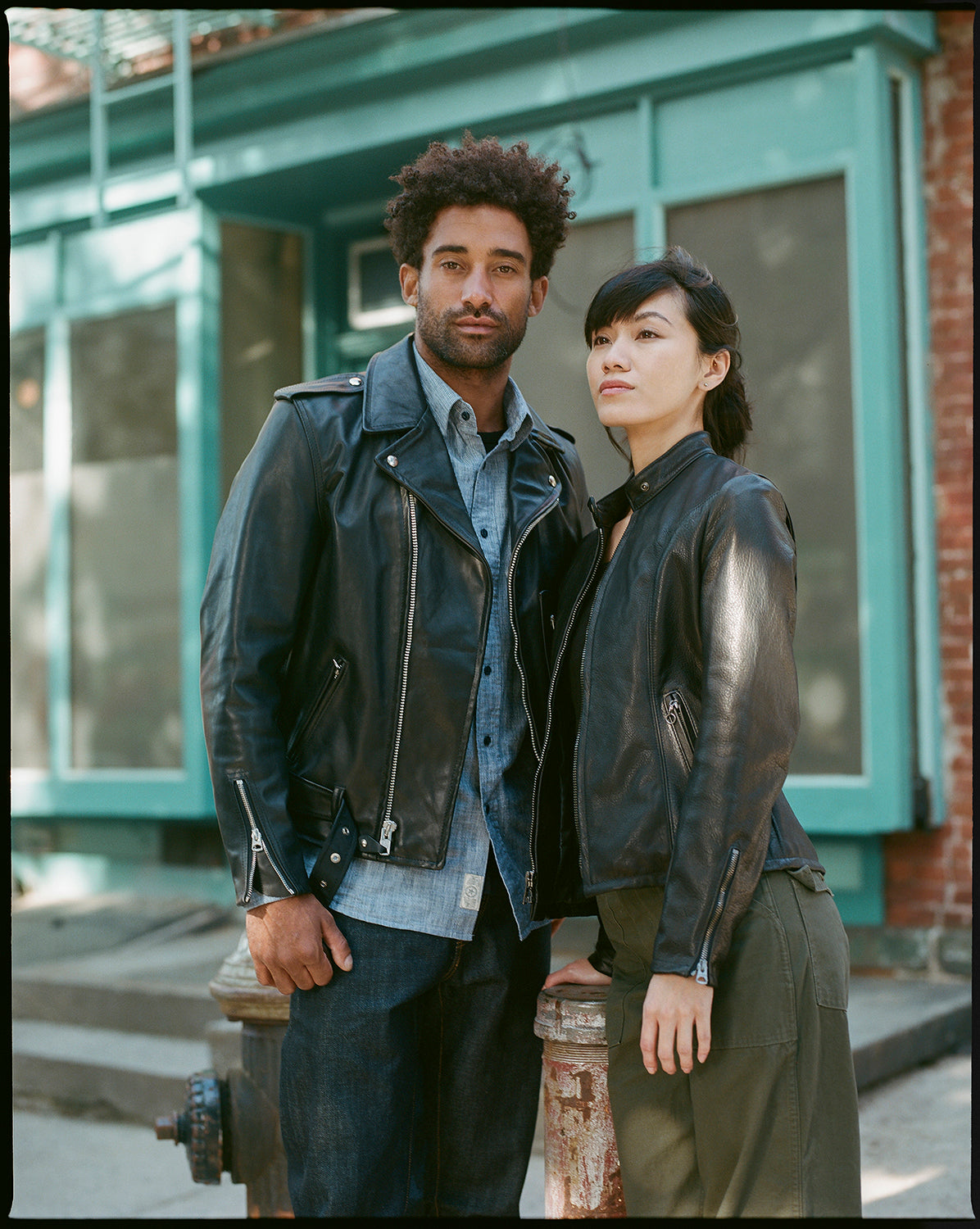 531W Schott N.Y.C. Lightweight Cowhide Cafe Racer Jacket