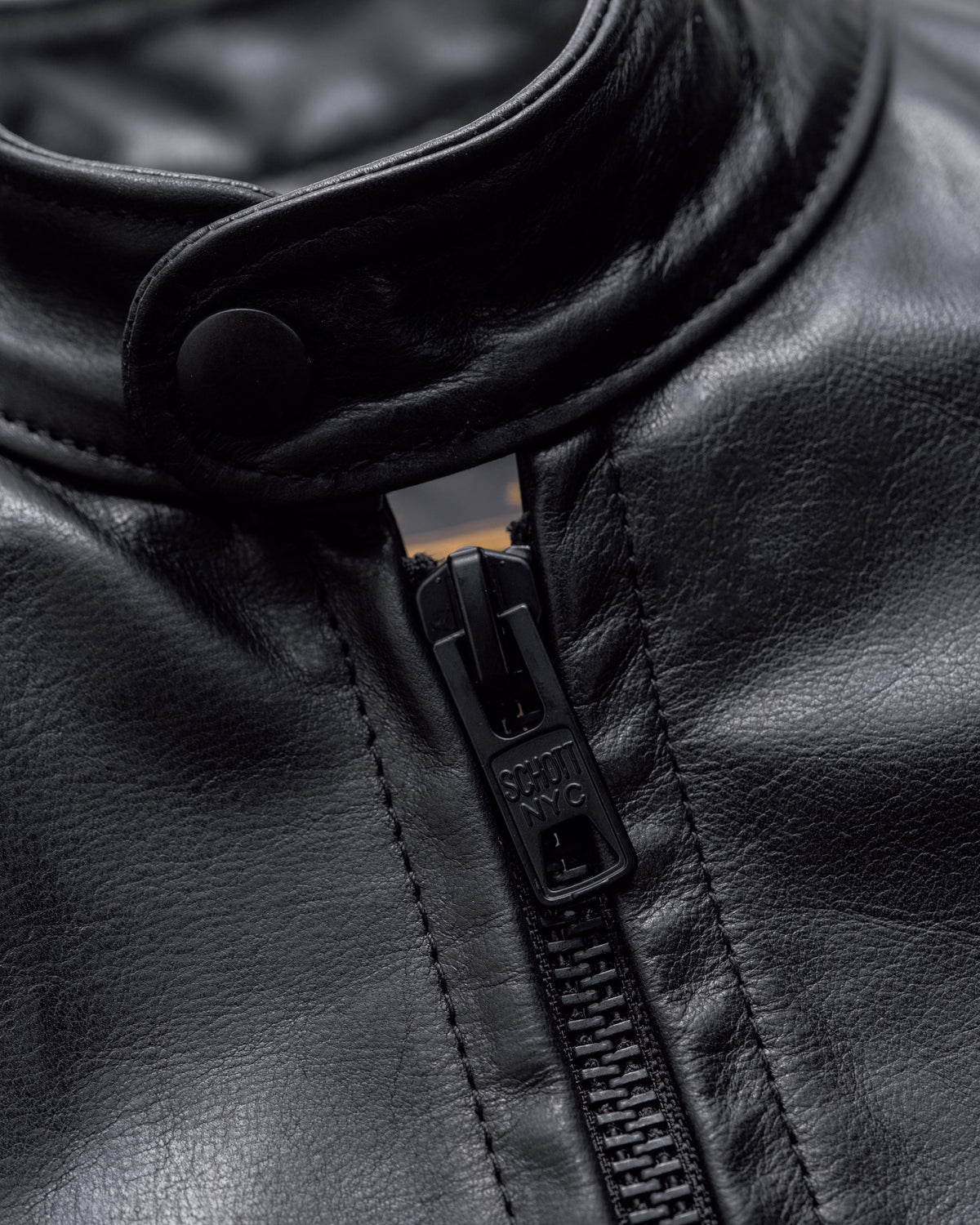 P571 Perfecto® Brand The "Mission" Cowhide Cafe Racer Jacket