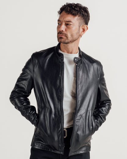 P571 Perfecto® Brand The "Mission" Cowhide Cafe Racer Jacket