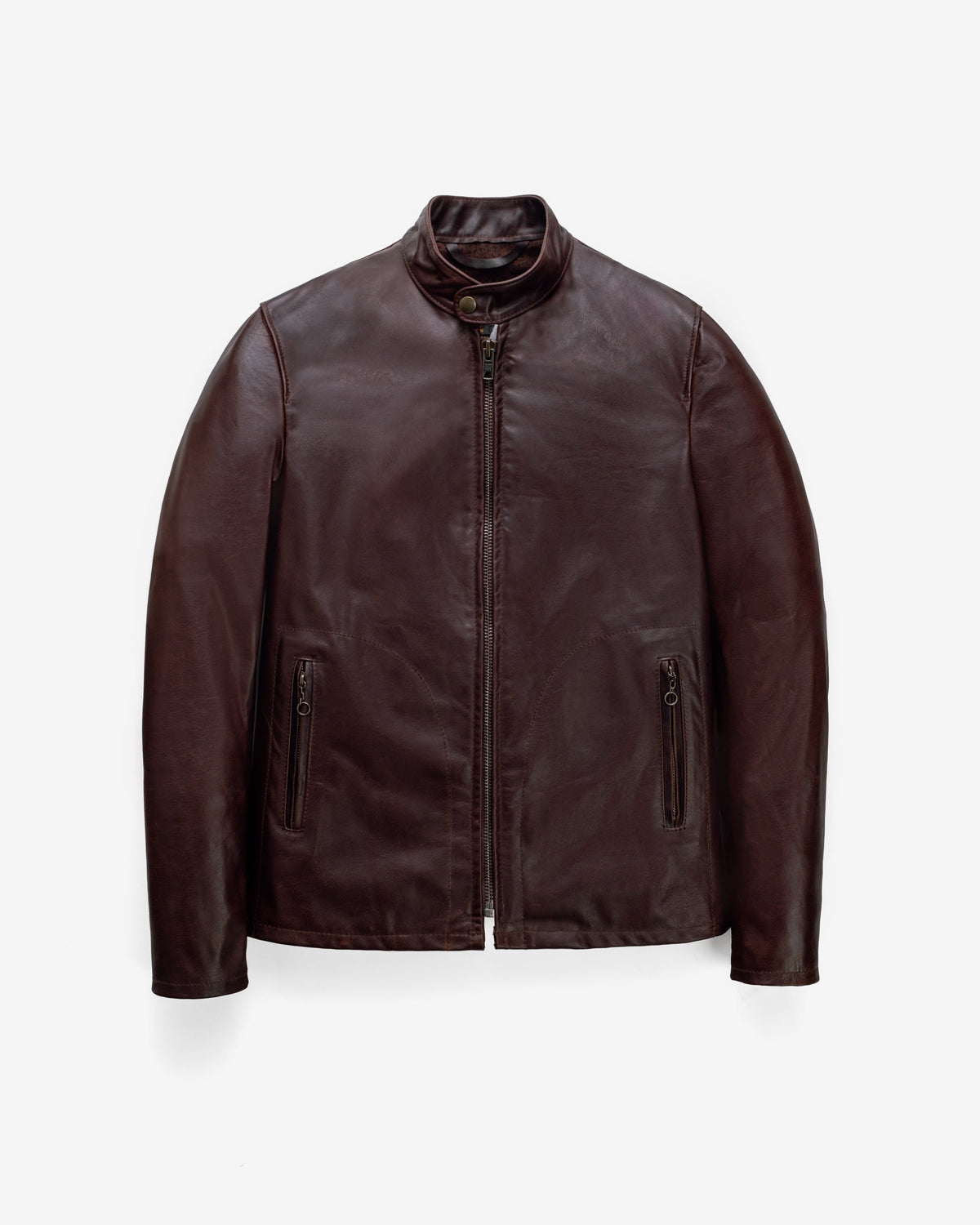 P571 Perfecto® Brand The "Mission" Cowhide Cafe Racer Jacket