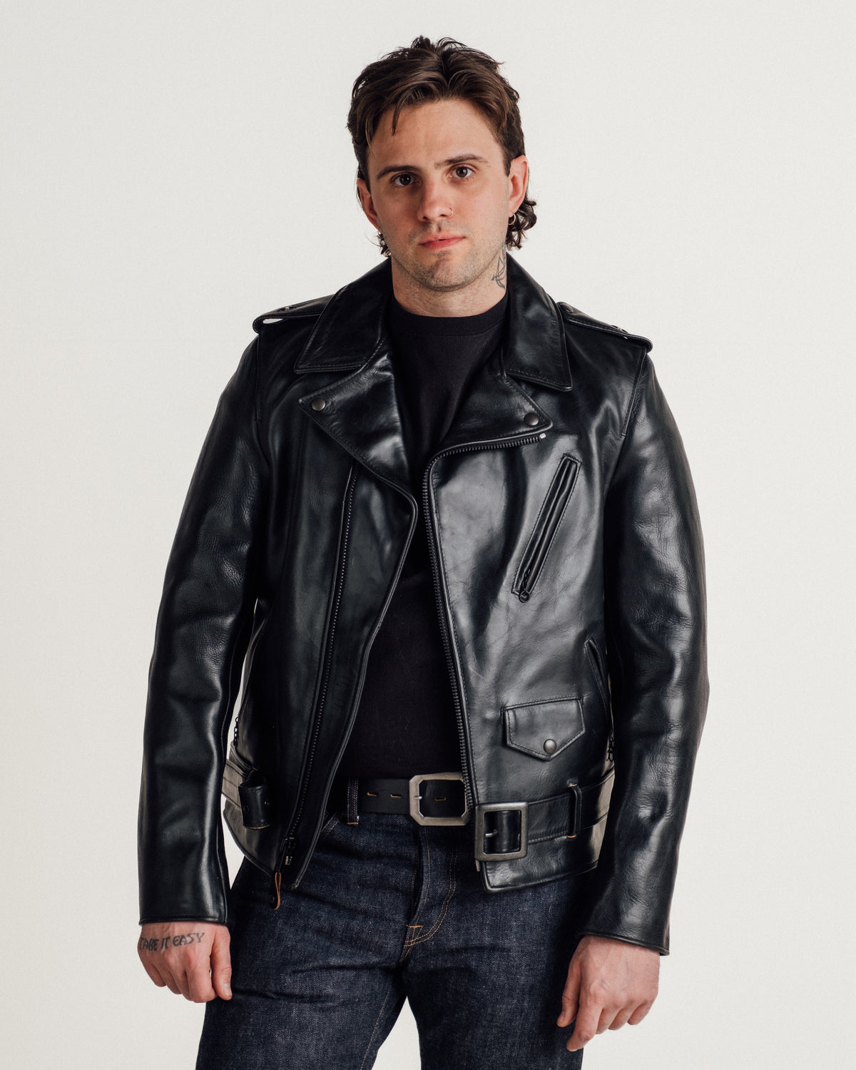 P613S Perfecto® Brand Horween 'One Star' Cowhide Perfecto® Motorcycle Jacket