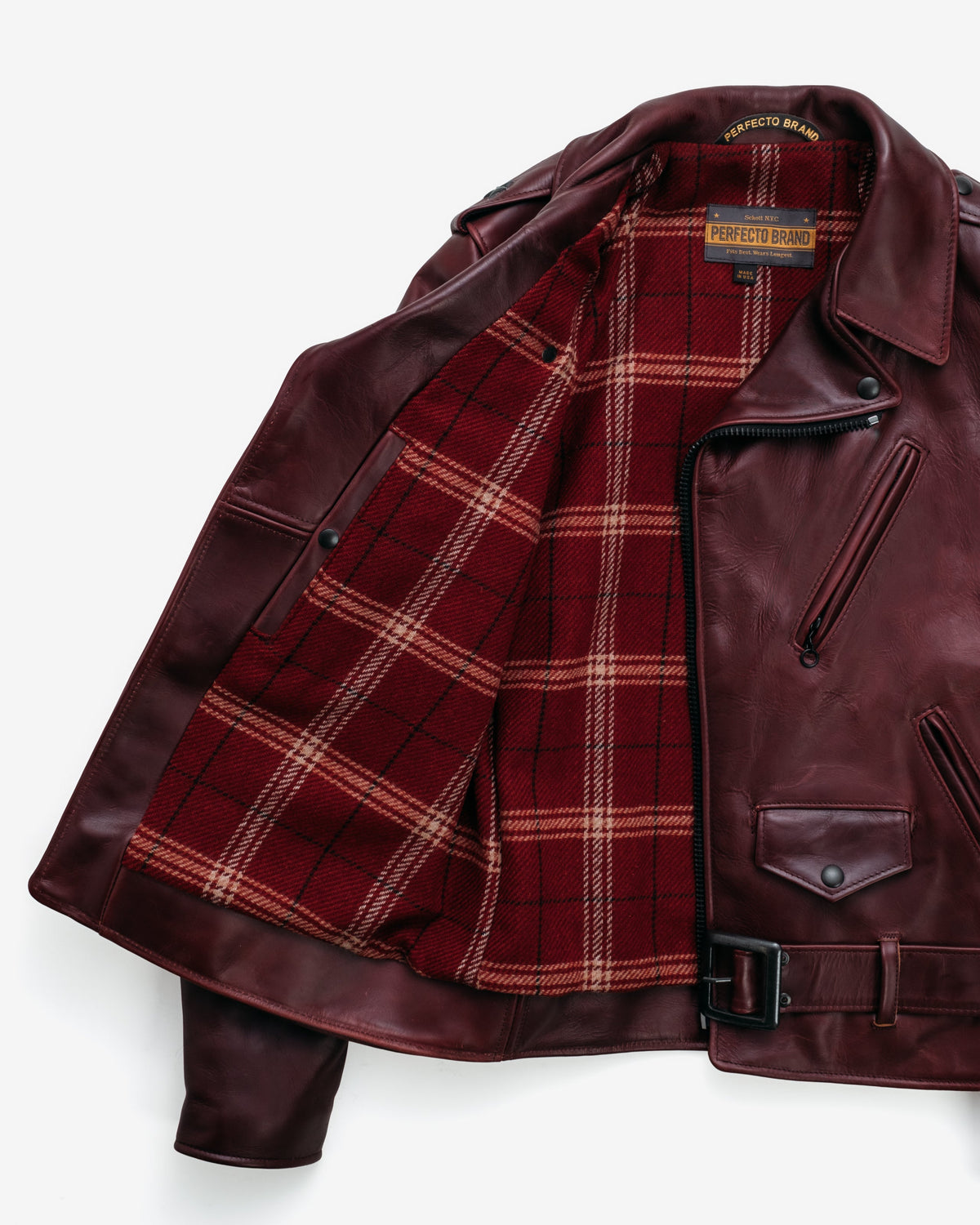 P613S Perfecto® Brand Horween 'One Star' Cowhide Perfecto® Motorcycle Jacket