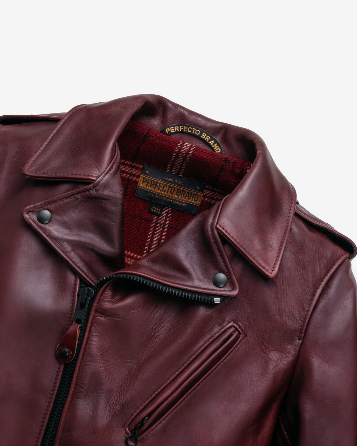 P613S Perfecto® Brand Horween 'One Star' Cowhide Perfecto® Motorcycle Jacket