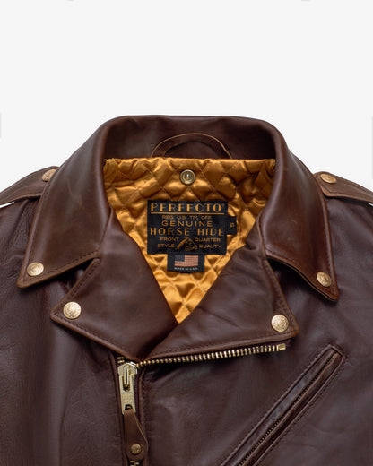 P656H Perfecto® Brand Horween Soft Horsehide Perfecto® Jacket With Detachable Collar