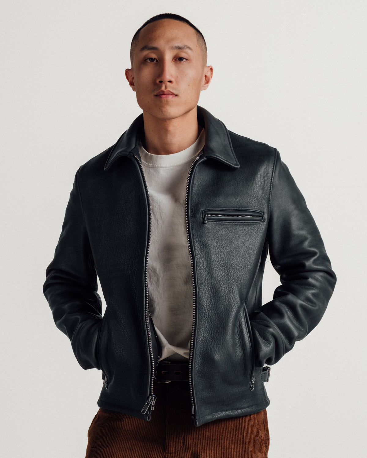 P693 Perfecto® Brand Horween Deer-Touch Cowhide Jacket