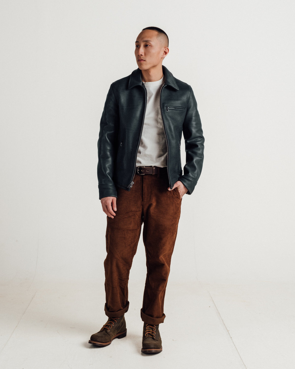 P693 Perfecto® Brand Horween Deer-Touch Cowhide Jacket