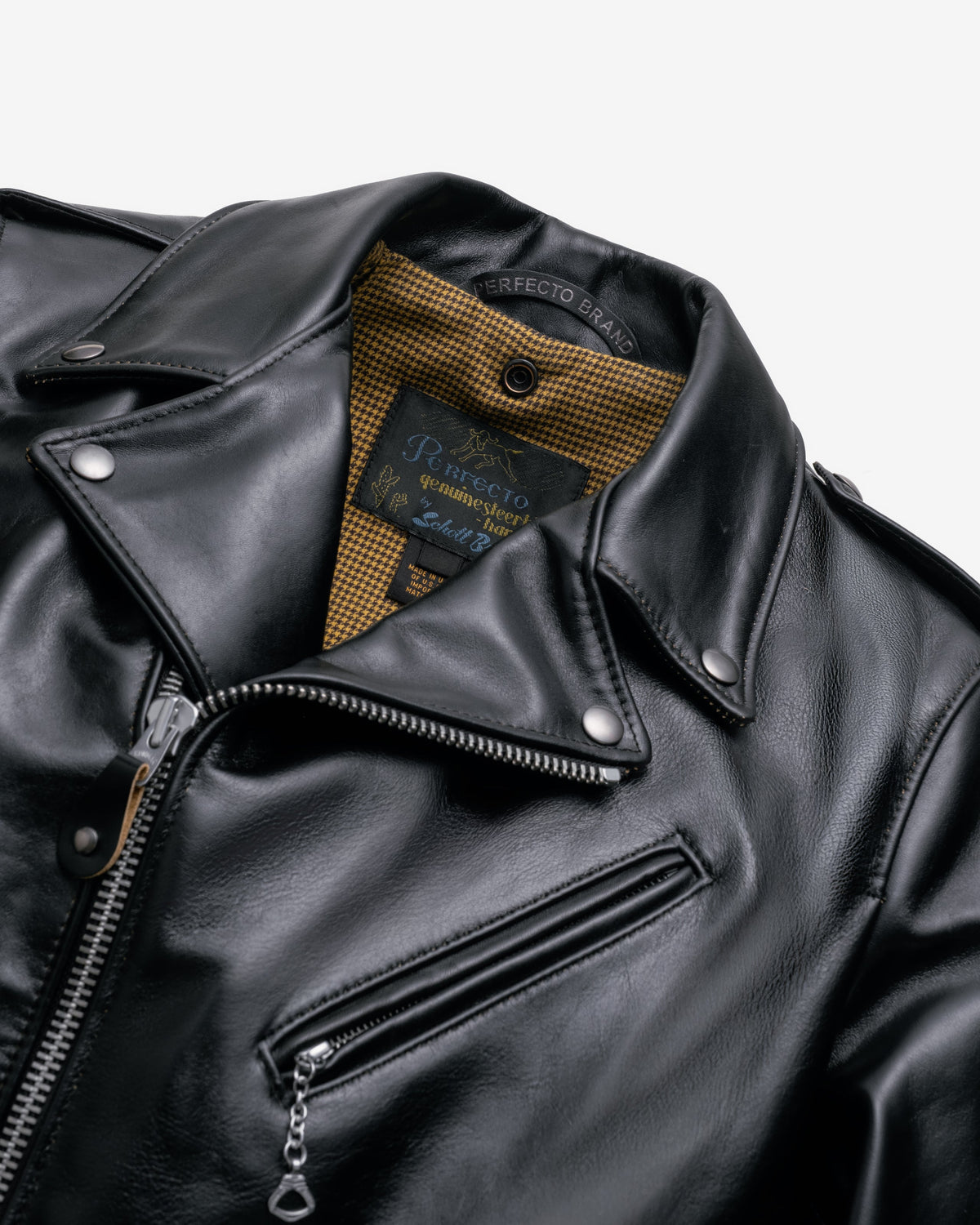 PER62 Perfecto® Brand Teacore Cowhide Perfecto® Motorcycle Jacket