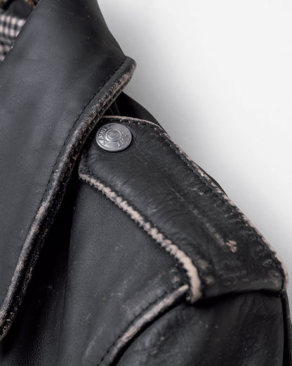 PER70 Perfecto® Brand Vintaged Fitted Perfecto® Motorcycle Jacket