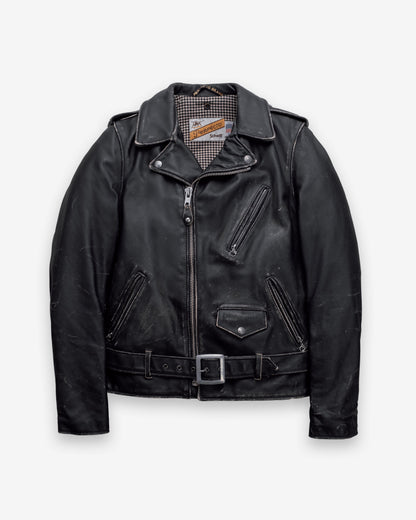 PER70 Perfecto® Brand Vintaged Fitted Perfecto® Motorcycle Jacket