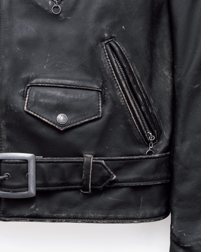 PER70 Perfecto® Brand Vintaged Fitted Perfecto® Motorcycle Jacket