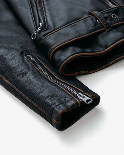 PER71W Perfecto® Brand Hand Vintaged Cowhide Perfecto® Motorcycle Jacket