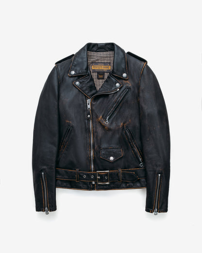 PER71W Perfecto® Brand Hand Vintaged Cowhide Perfecto® Motorcycle Jacket