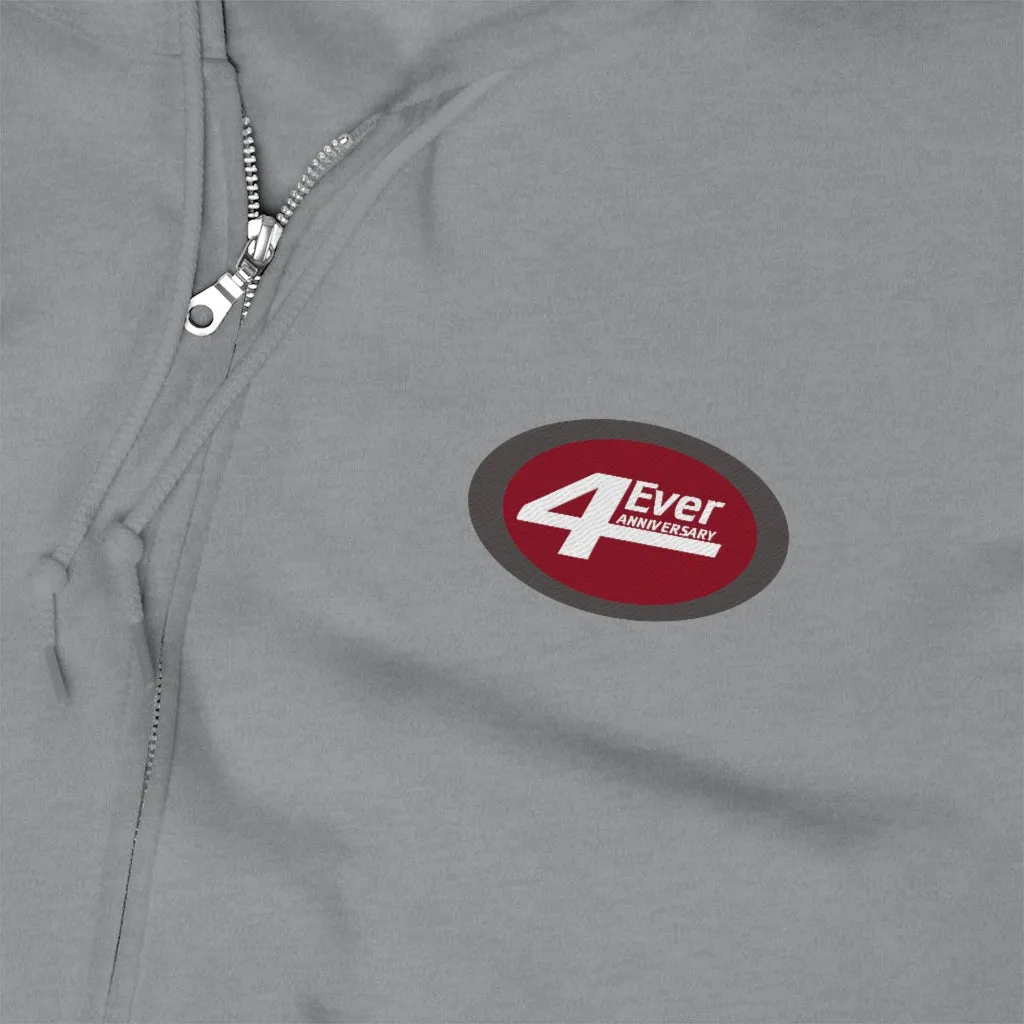 4EverAnniversaryTLC - Unisex Embroidered Zip Up Hoodie by Reefmonkey @4everanniversarytlc