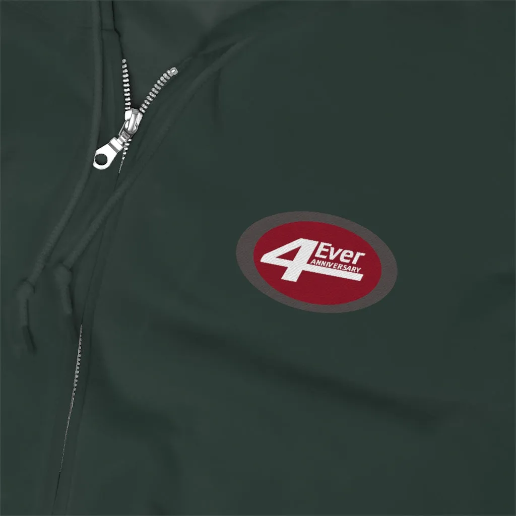 4EverAnniversaryTLC - Unisex Embroidered Zip Up Hoodie by Reefmonkey @4everanniversarytlc