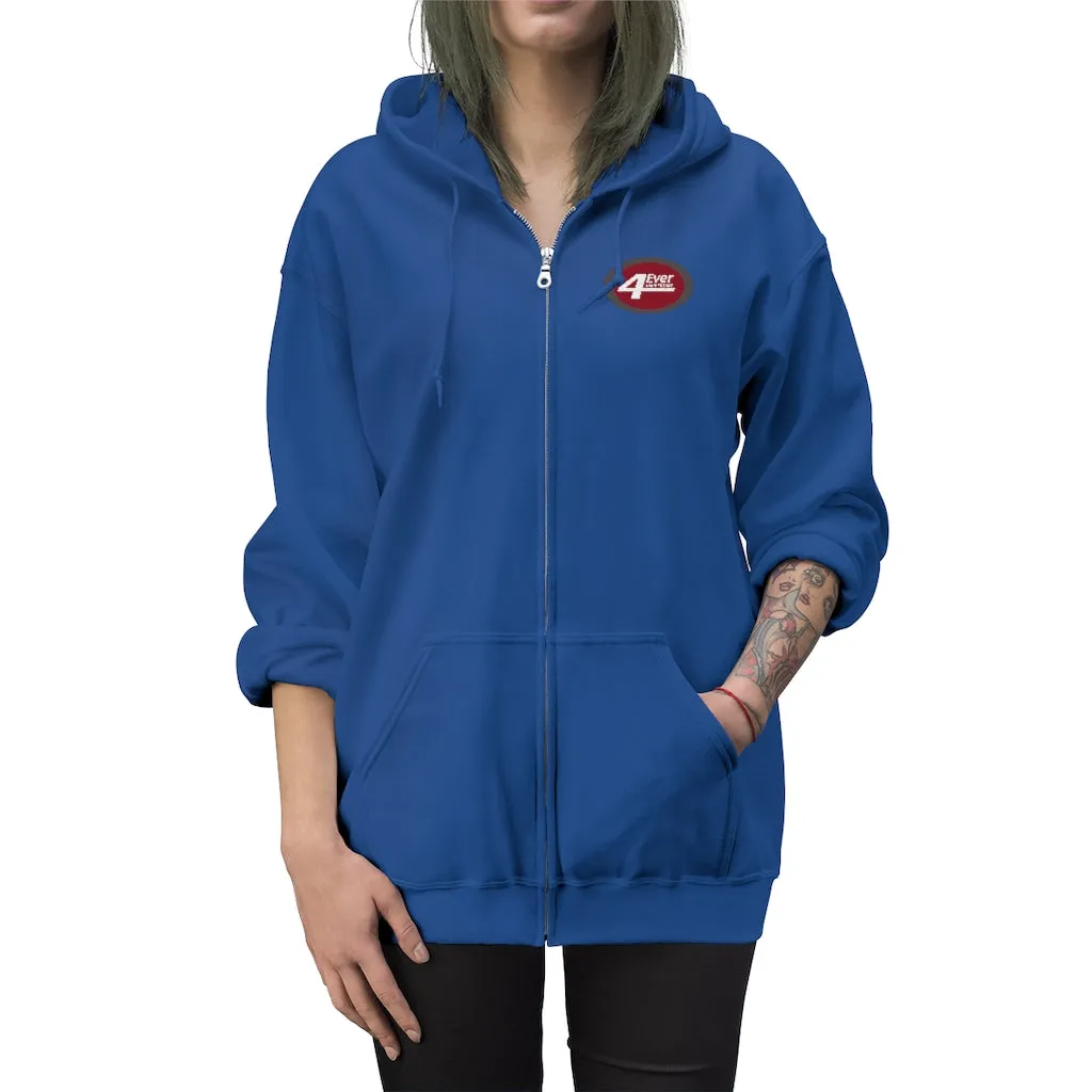 4EverAnniversaryTLC - Unisex Embroidered Zip Up Hoodie by Reefmonkey @4everanniversarytlc