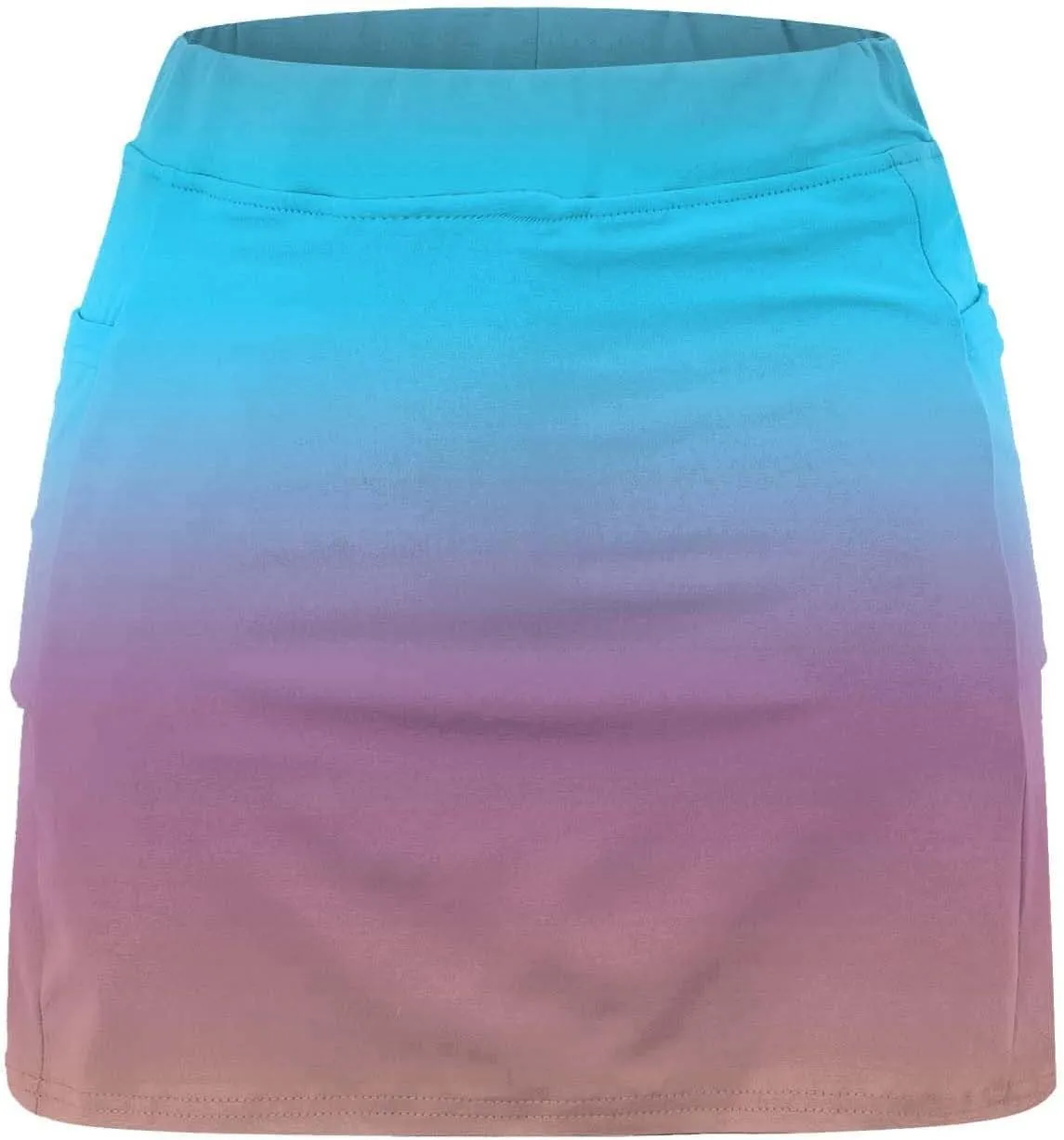 Athletic Mini Skirts for Women Gradient Color Gym Tennis Mini Skirt Running Workout Golf Skorts Inner Shorts Activewear 2024