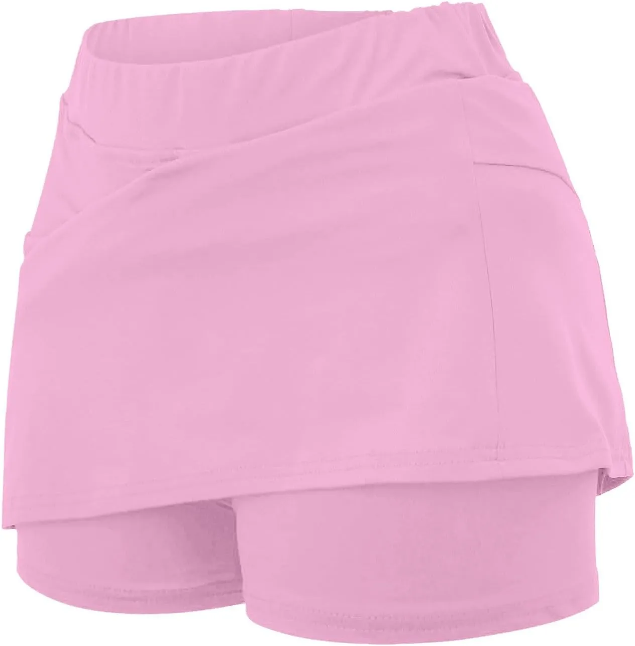 Athletic Skorts for Women Plus Size Tummy Control Tennis Yoga Shorts Hight Waist Solid Comfy Elastic Gym Skirts