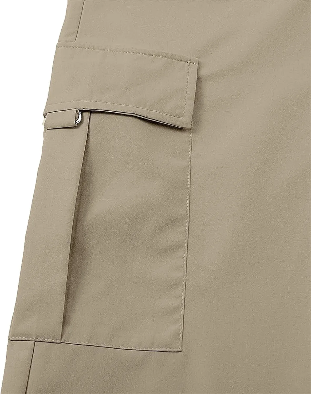 Cargo Capris for Women with Pocket Summer Mid Rise Lightweight Elastic Waist Pants Stretchy Tactical Tavel Hiking Pant
