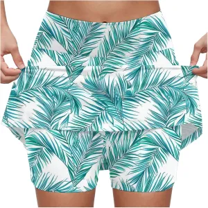 cooki Women's Mini Tennis Skirt 2025 Athletic Cute High Waisted Golf Skorts Summer Casual Lightweight Boho Gym Shorts