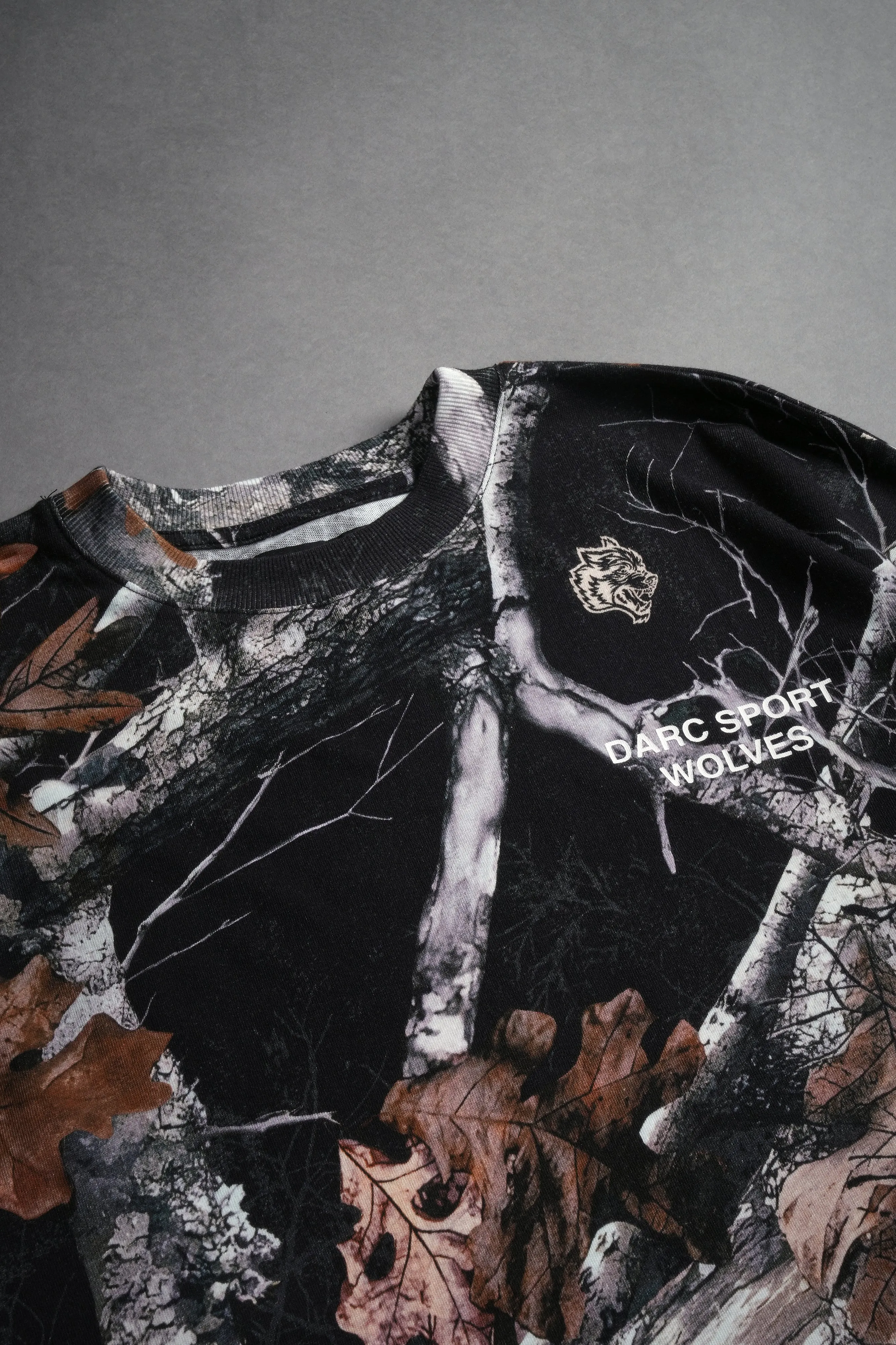 Darc Sport Wolves "Premium" Oversized Tee in Darc Woodland Camo