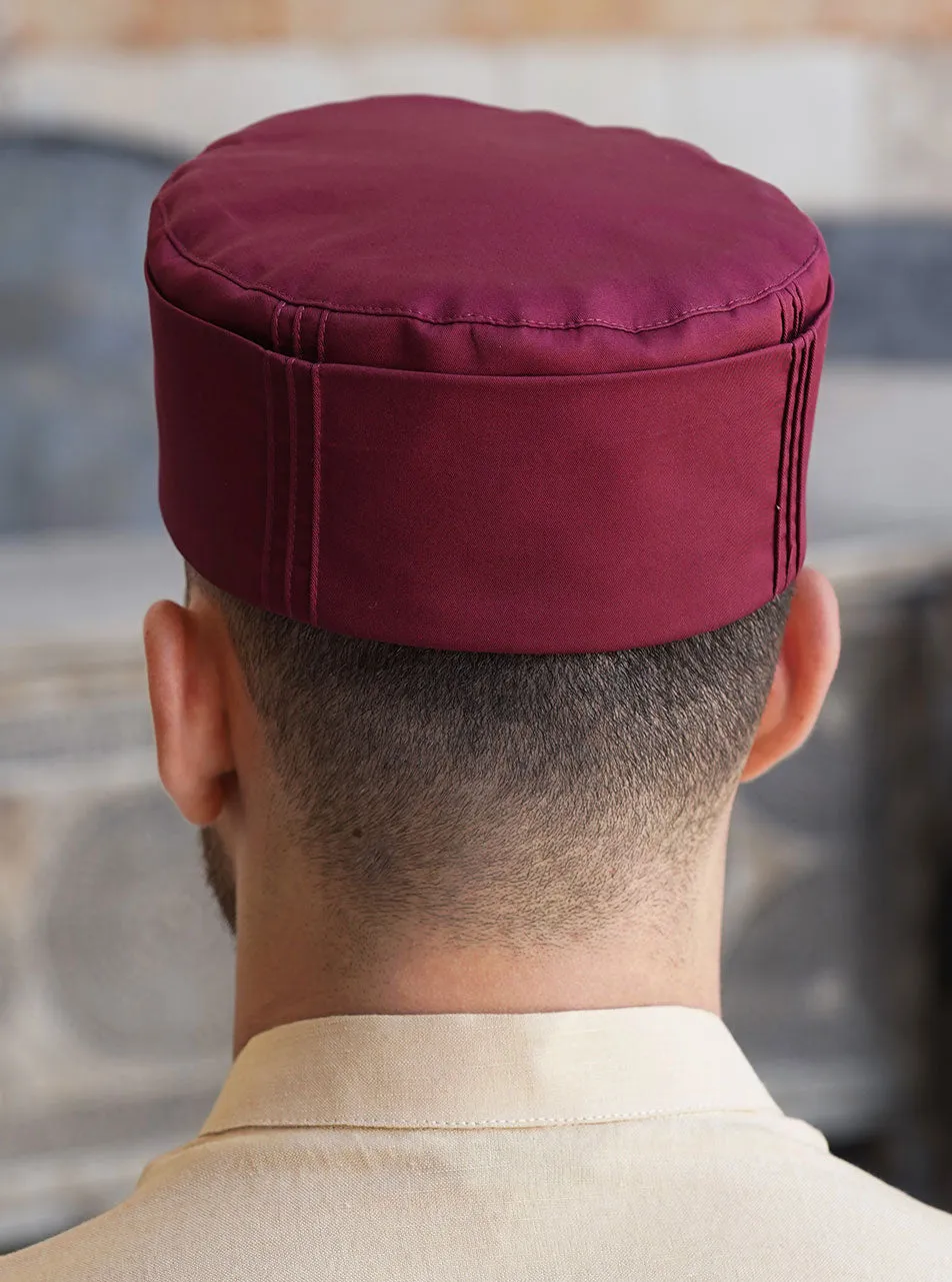 Double Layered Kufi with Pintucks