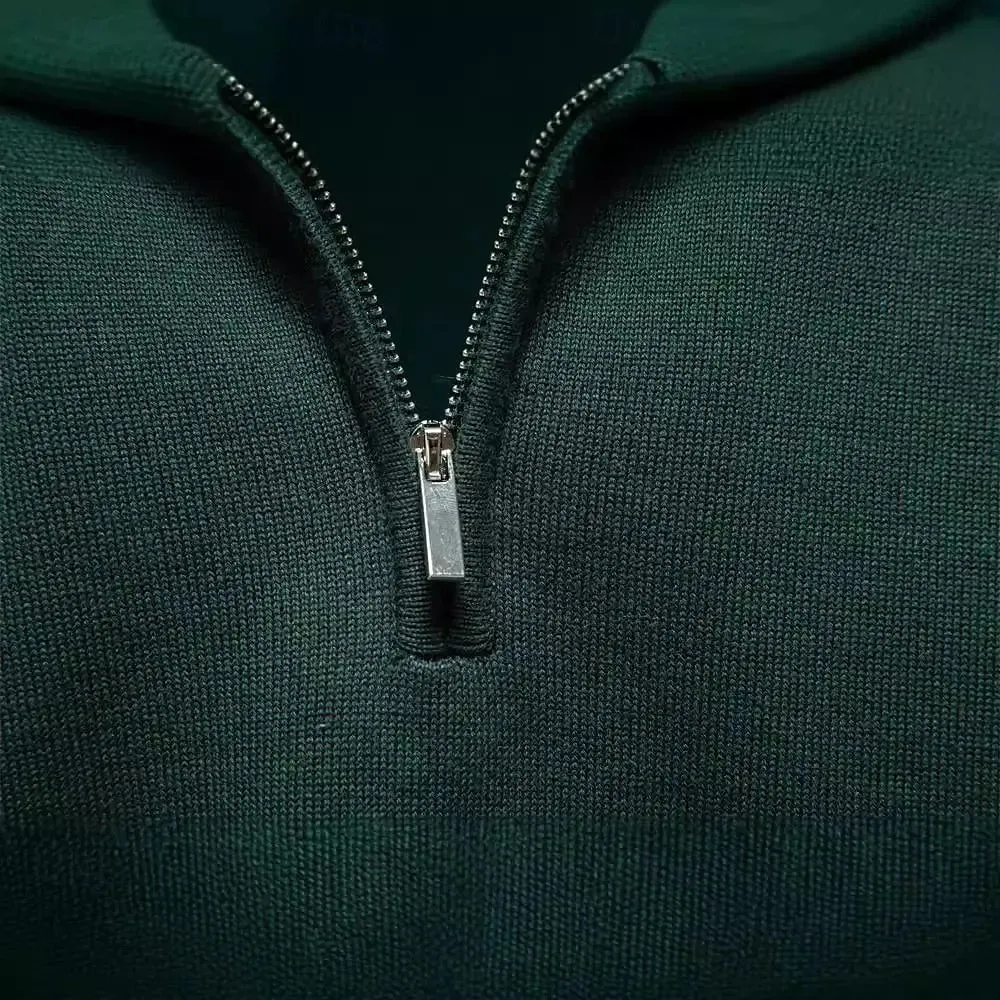 Essential Quarter-Zip Jumper Sweater - Cross & Crown