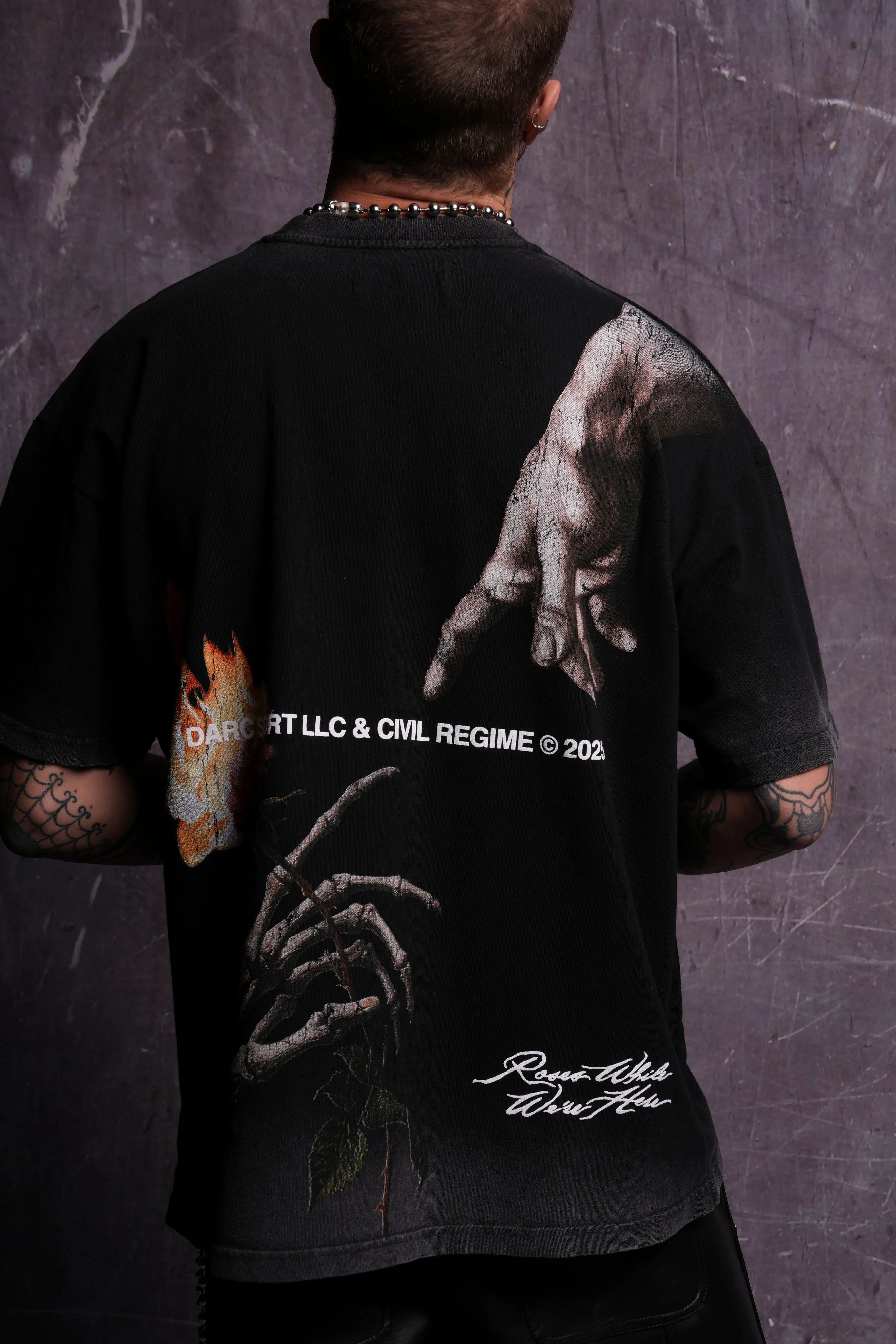 Eternal Fire "Premium" Oversized Tee in Black