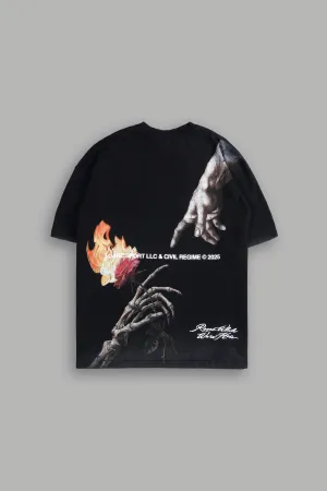 Eternal Fire "Premium" Oversized Tee in Black