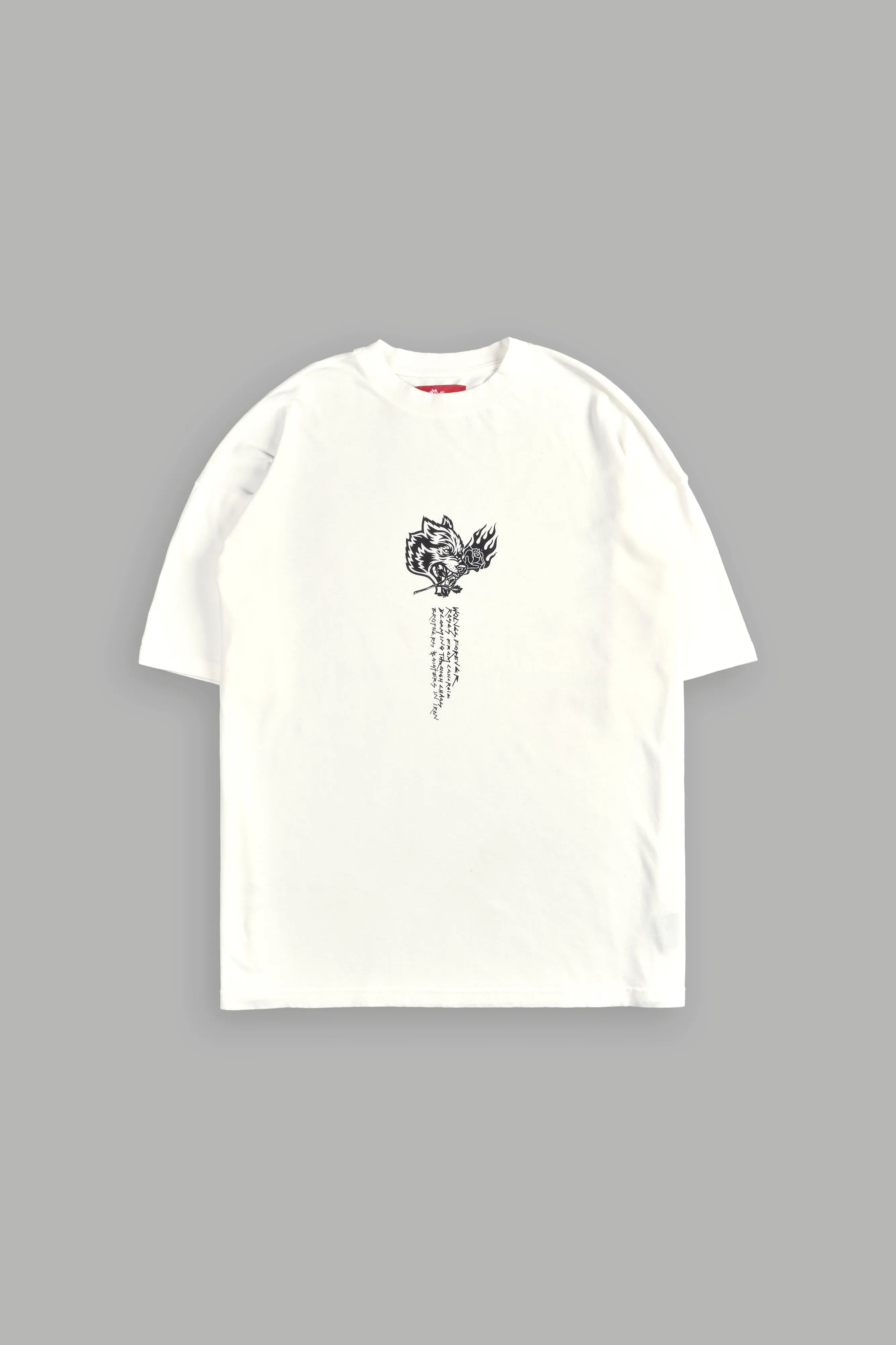 Eternal Fire "Premium" Oversized Tee in Cream
