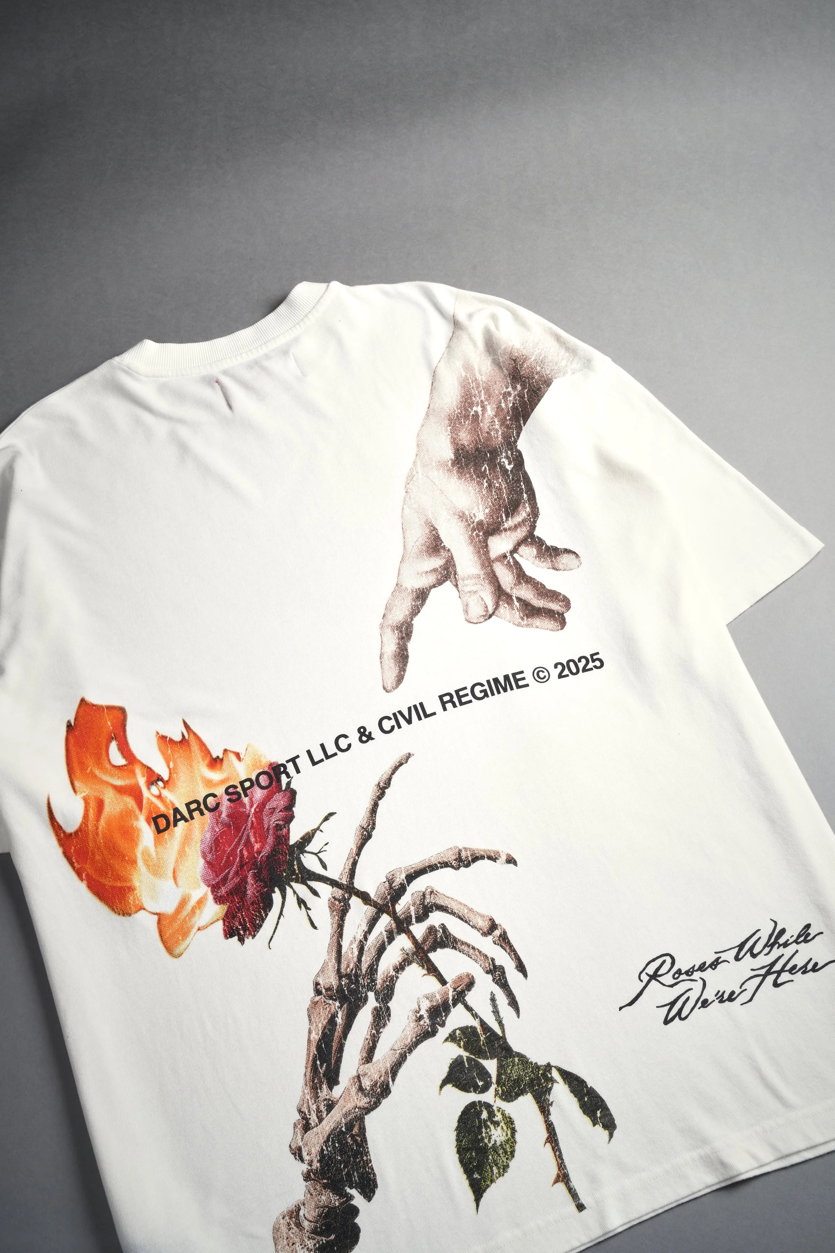Eternal Fire "Premium" Oversized Tee in Cream