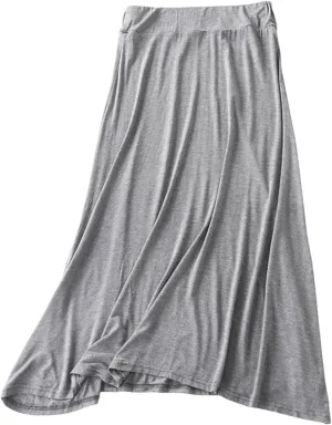 Fall 2024 Tulle Long Skirts for Women Fashion Soft Irregular Hem High Waist Skirt Pleated Solid Color Mesh Midi Dress