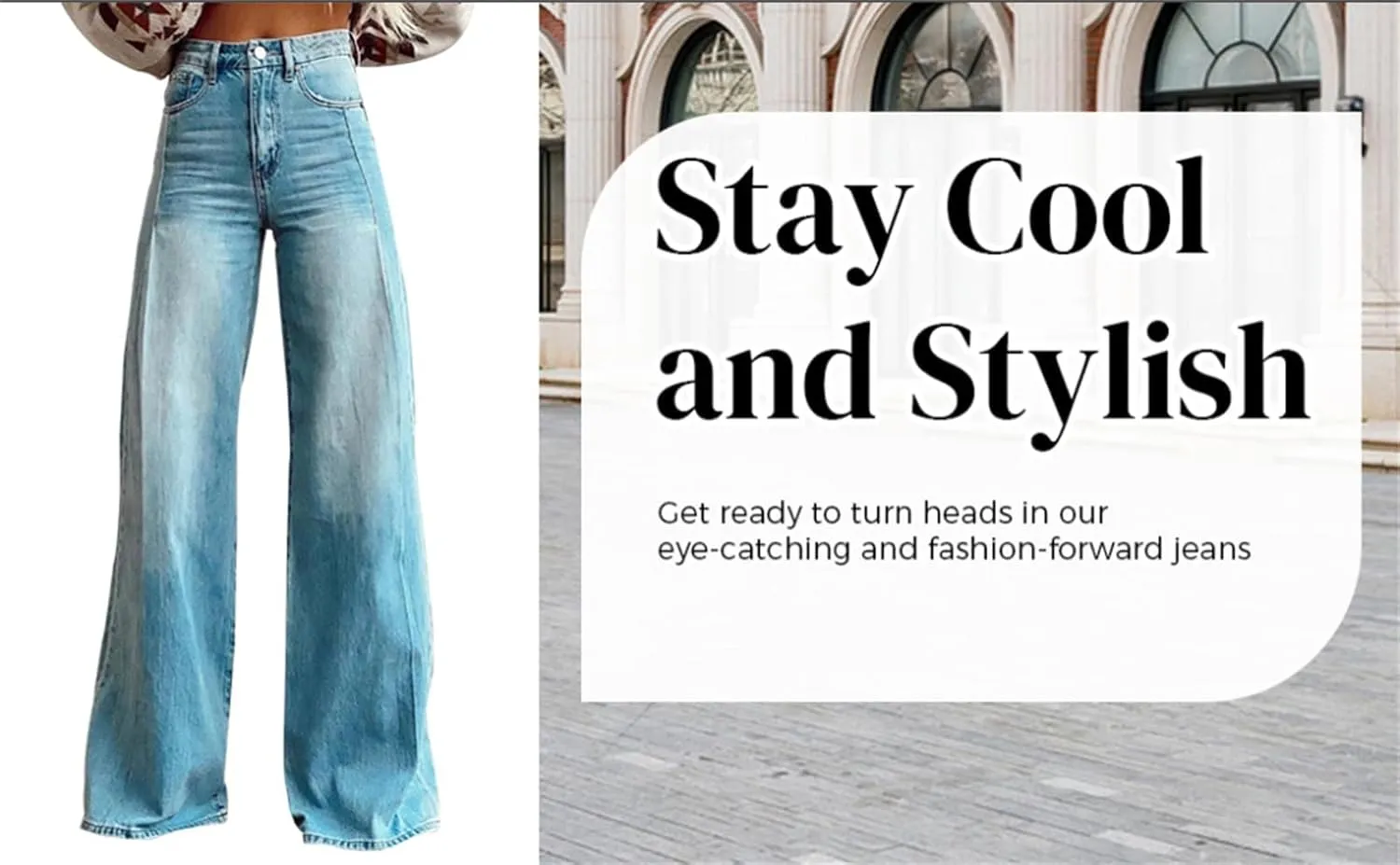Flare Jeans for Women 2025 Wide Leg Casual Baggy Denim Pants High Waist Straight Leg Bell Bottom Trousers Pant with Pockets